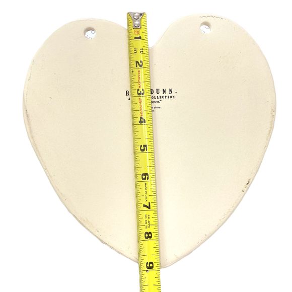 Rae Dunn VALENTINE XOXO Puff Heart Ceramic Wall Planter NEW - Picture 7 of 8